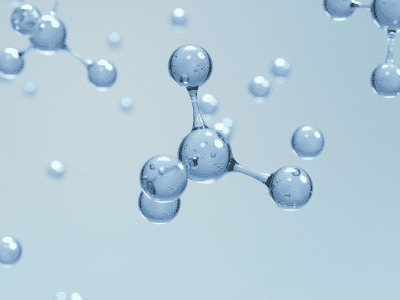 Représentation moléculaire abstraite, symbolisant l'action chimique des produits anti-nuisibles.