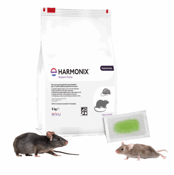 ENVU Harmonix® Rodent Paste 5kg - Appâts pâtes anti rats et souris